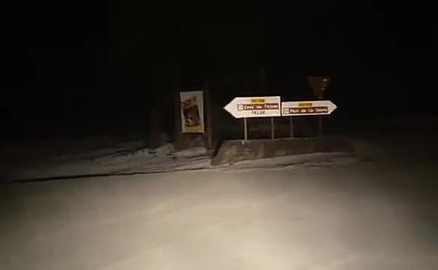 Vídeo. Nieve en la cumbre de Gran Canaria. 